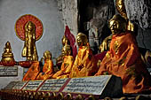 Inle Lake Myanmar. Pindaya, the famous Shwe Oo Min pagoda, a natural cave filled with thousands of gilded Buddha statues.